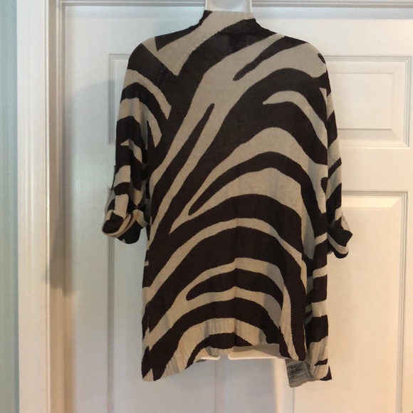 Chico’s Brown & tan cardigan - Picture 2 of 4